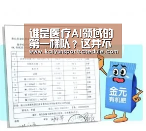 谁是医疗AI领域的第一梯队?这并不重要,这些智能诊断产品才是各自领域的翘楚“开云首页”(图1) 开云首页